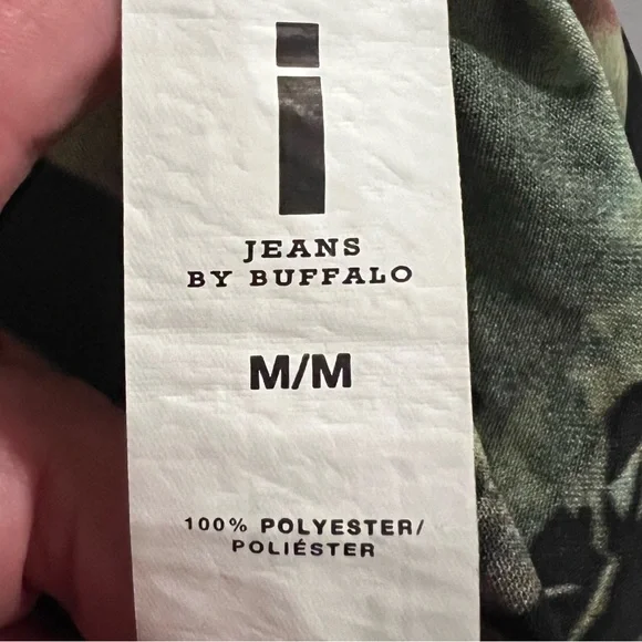 iJeans by Buffalo 🔵 Floral Ankle Joggers M x 28” Black and Red - Picture 14 of 14